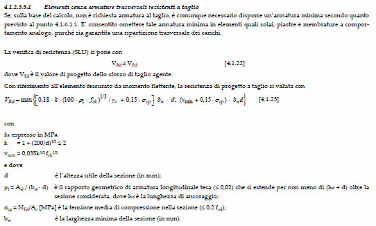 calcolo appoggio ntc 2018