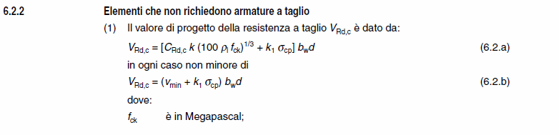 Verifica a taglio sezione fessurata 