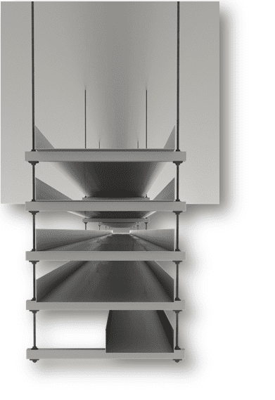 Multi-tier hanger possibility in Revit model with MEP Hangers addin