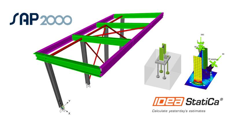 Steel connection SAP2000 & IDEA StatiCa BIM Link