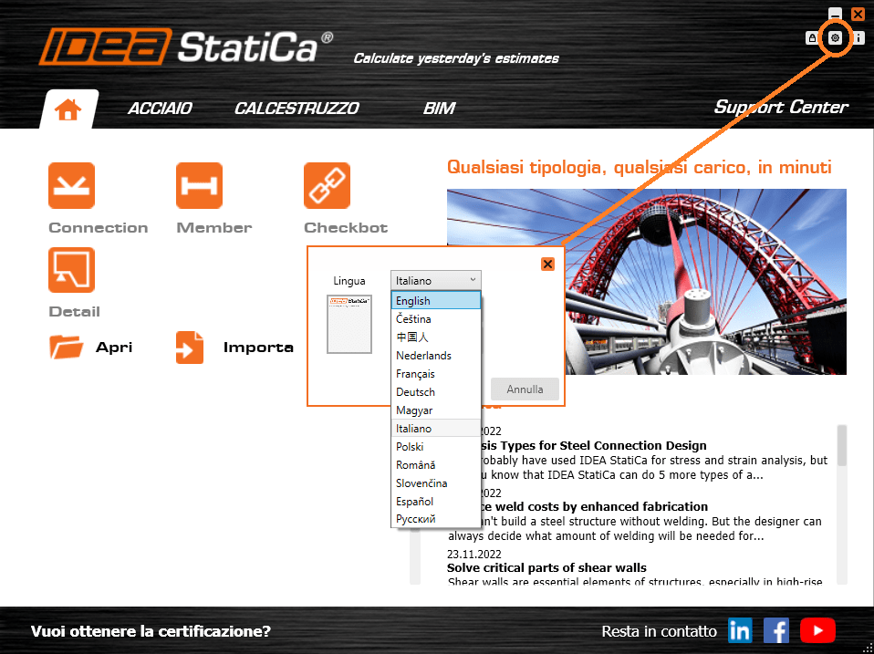 IDEA StatiCa - Relazione in lingua inglese