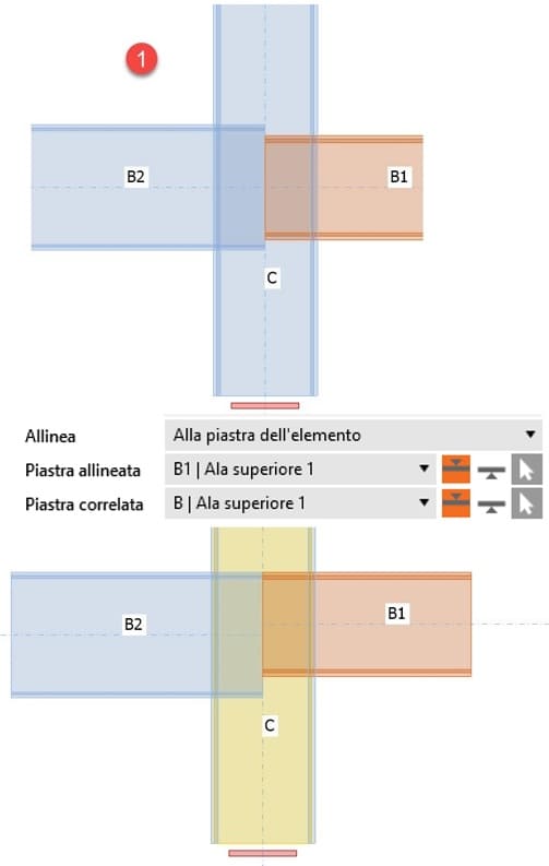 Ideastatica-Allineamento elementi 2