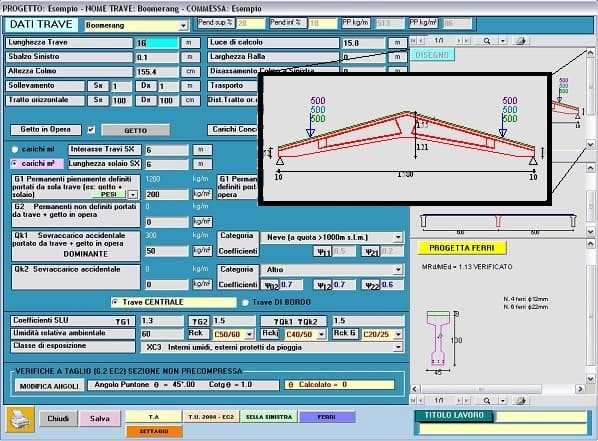 PROGRAMMA CALCOLO BOOMERANG