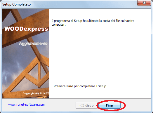 Aggiornamento del programma WOODexpress