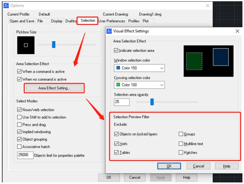 ZWCAD 2020 SP2 Selection Preview Filter