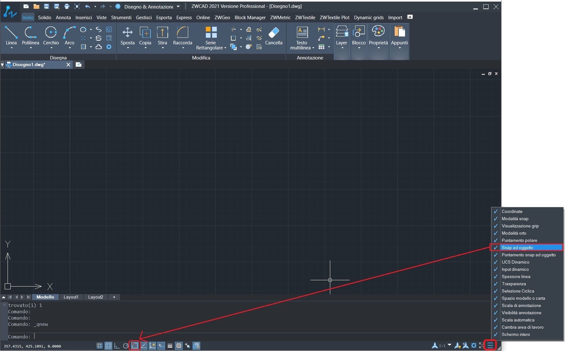 barra_di_stato zwcad 2021 sp2