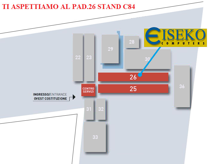 Ti aspettiamo al padiglione 26 stand C84!